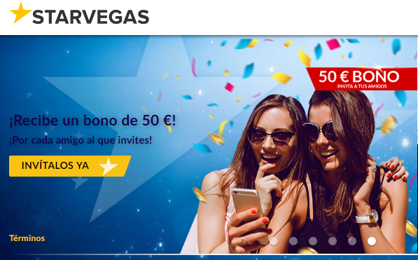 Bono de bienvenida Casino Starvegas hasta de 200 euros